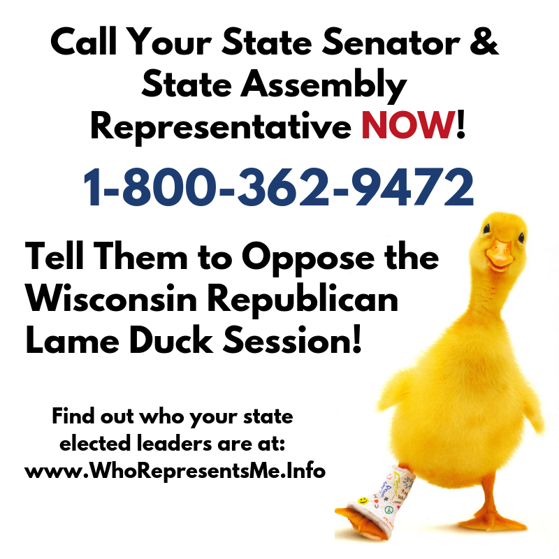 What You Need To Know About The Wi Gop Lame Duck Session Wisconsin Alliance For Womens Health 